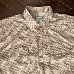 Panhandle Rough Stock Long Sleeve Pearl Snap Western Style shirt XL